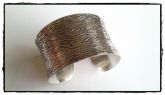 Bracelete com Banho Prata Tibetanta 4cm