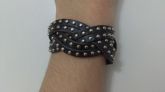 Pulseira Tramada com Tachinhas