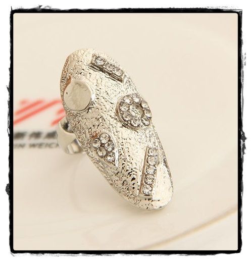 Anel de Unha com Strass