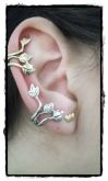 Ear Cuff com Folhas - DOURADA
