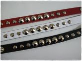 Pulseira de Couro com Spikes Pequenos - PRETA